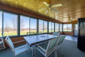 Sunroom of a lodge provided by Cass Lake Lodge